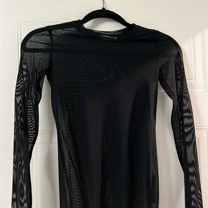 ARITZIA MESH LONG SLEEVE TOP